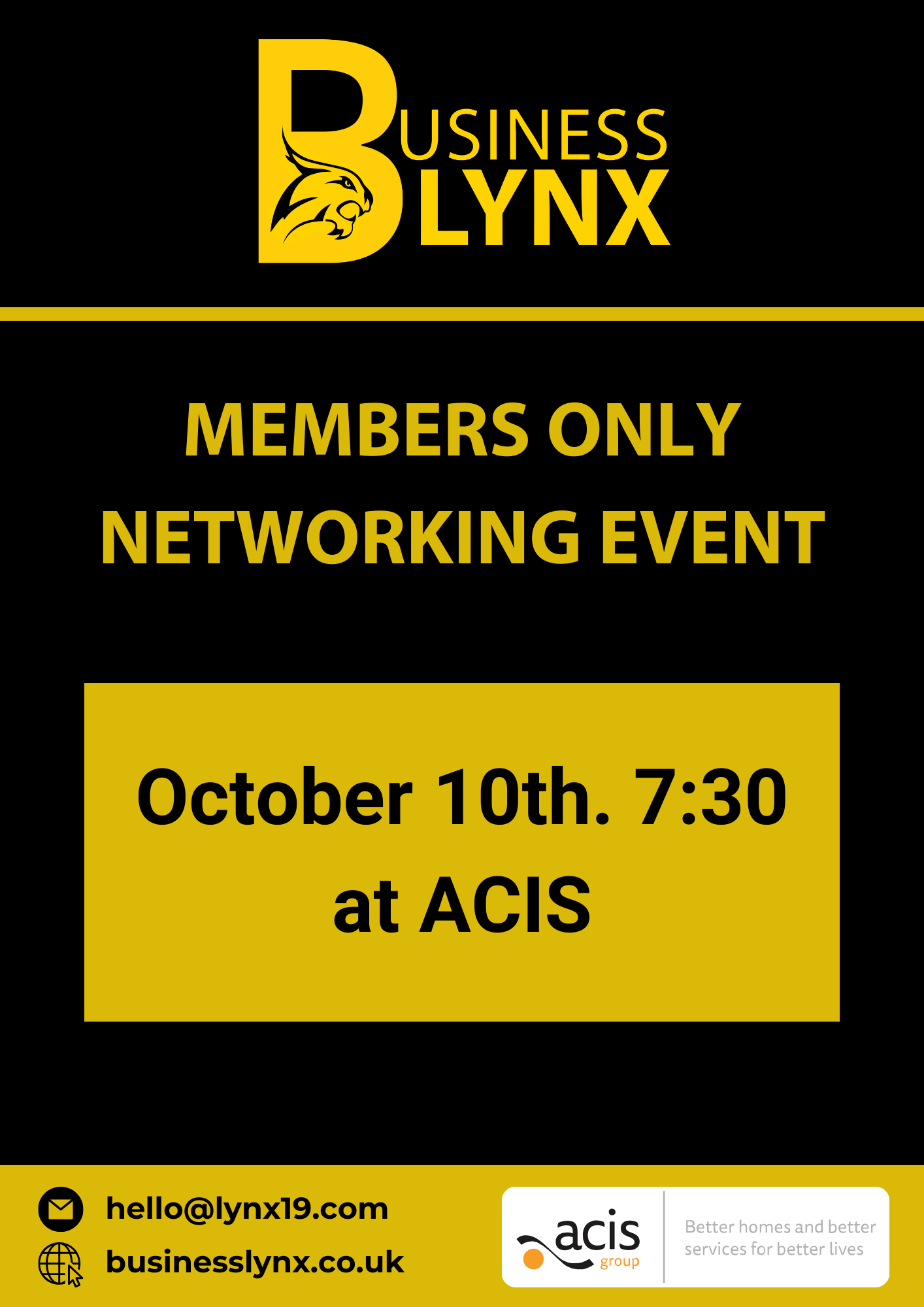 Business Lynx Event - October 10th 2023
